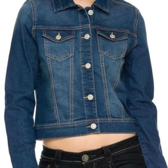 WAX JEAN BASIC‎ DENIM PLUS SIZE JACKET - Picture 3 of 3